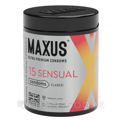 Презервативы гладкие, анатомические MAXUS Sensual 15 шт от sex shop primegoods