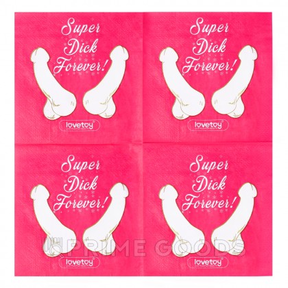 Салфетки для вечеринки Super Dick Forever (10 шт) от sex shop primegoods фото 5