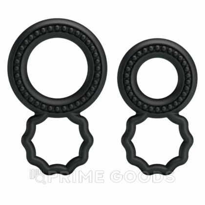 Комплект двойных эрекционных колец Ring power 2 шт. от sex shop primegoods фото 7