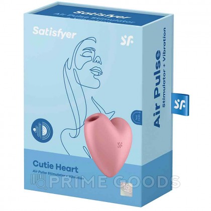 Вакуумный стимулятор Cutie Heart light Satisfyer розовый от sex shop primegoods фото 4