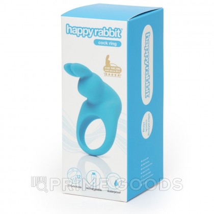 Виброкольцо Happy Rabbit синее от sex shop primegoods фото 5
