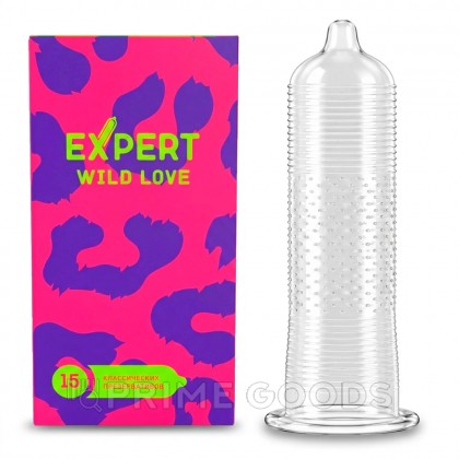 Презервативы EXPERT Wild Love, ребристый, точечный, ребристо-точечный, 15 шт от sex shop primegoods