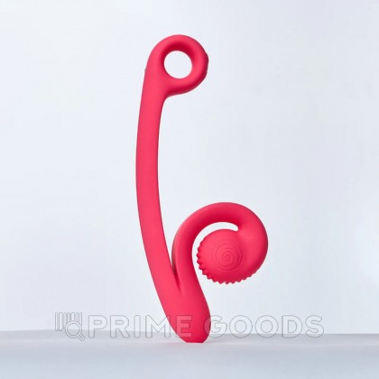Вибратор для двойной стимуляции SVibe Snail CURVE розовый от sex shop primegoods фото 10