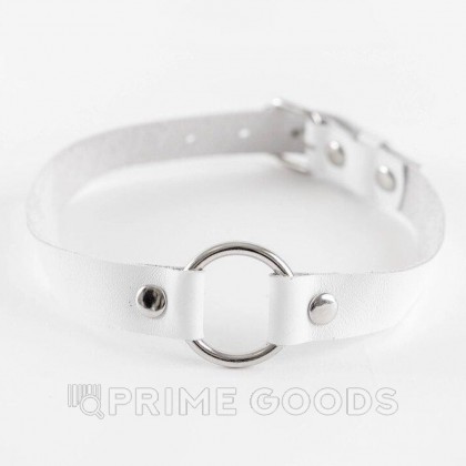 Чокер из натуральной кожи White от sex shop primegoods