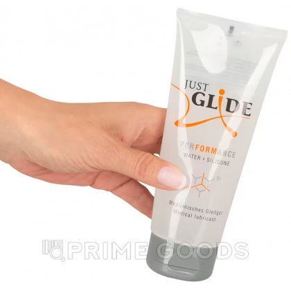 Водно-силиконовая смазка Just Glide Performance 200 мл. от sex shop primegoods фото 3