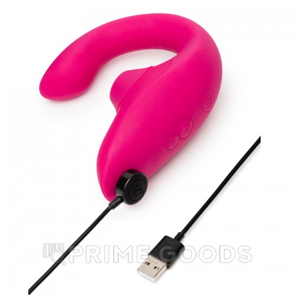 Бесконтактный клиторальный стимулятор Womanizer Blend, малиновый от sex shop primegoods фото 6