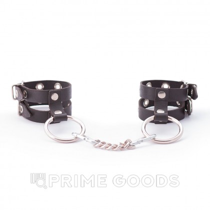 Однослойные наручники из двух ремешков от sex shop primegoods фото 2