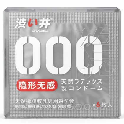 Ультратонкие презервативы Drywell, 6 шт от sex shop primegoods