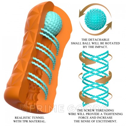 Компактный мастурбатор с внутренним стимулятором Victoria cheney от sex shop primegoods фото 3