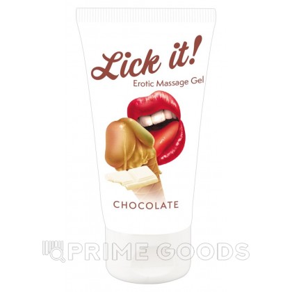 Массажный гель Lick It! с ароматом шоколада, 50 мл от sex shop primegoods