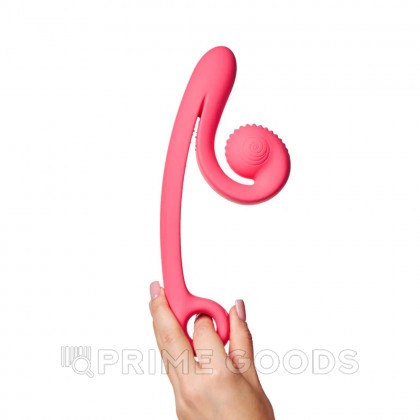 Вибратор для двойной стимуляции SVibe Snail CURVE розовый от sex shop primegoods фото 3