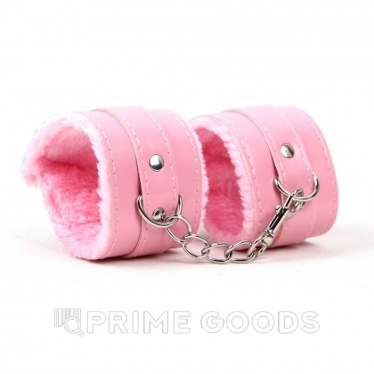 Наручники на меху SM Bondage Pink от sex shop primegoods фото 3