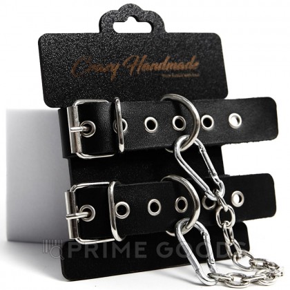 Наручники однослойные, прямоугольной формы, чёрного цвета  от sex shop primegoods фото 3