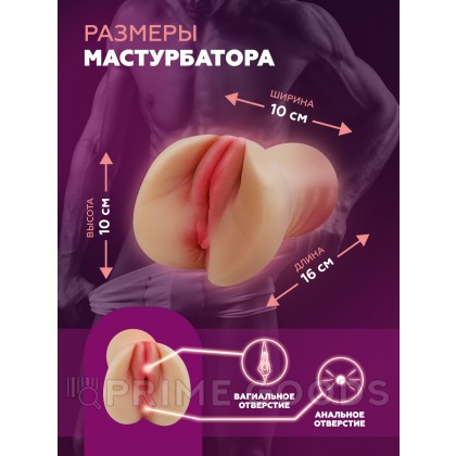 Мастурбатор реалистичный Wet pussy (светлый) от sex shop primegoods фото 4