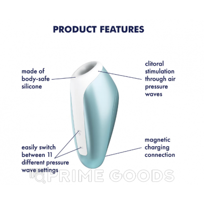 Клиторальный стимулятор Satisfyer Love Breeze ice blue от sex shop primegoods фото 5