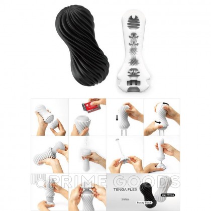 Мастурбатор Rocky Black TENGA FLEX от sex shop primegoods фото 9