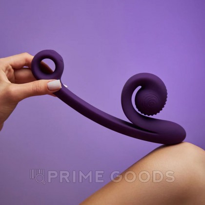 Вибратор для двойной стимуляции SVibe Snail CURVE фиолетовый от sex shop primegoods фото 6