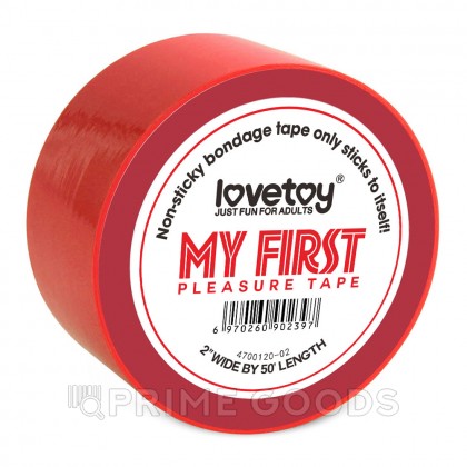 Изолента для бандажа красная - My First (15 метров) от sex shop primegoods фото 3