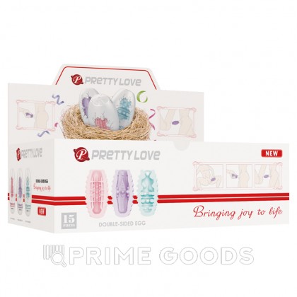 Набор двухсторонних мастурбаторов Fantastic Egg Hard Boiled Pretty Love, 15 шт.  от sex shop primegoods