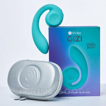 Двойной стимулятор точки G SVibe Snail GIZI цвет тиффани от sex shop primegoods фото 2
