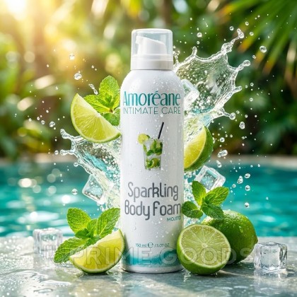 Массажная пена Amoreane Sparkling мохито, 150 мл. от sex shop primegoods фото 2