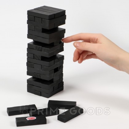 Дженга падающая башня «Подставь соседа», 54 бруска, 16+ от sex shop primegoods фото 2