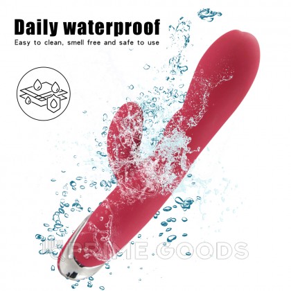 Вибратор с клиторальным стимулятором  Enchanted Bunny голубой от sex shop primegoods фото 6