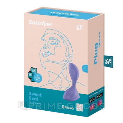 Анальная вибропробка Satisfyer Sweet Seal Connect App лиловая от sex shop primegoods фото 4