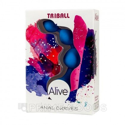 Анальная цепочка Triball синяя от Alive от sex shop primegoods фото 3