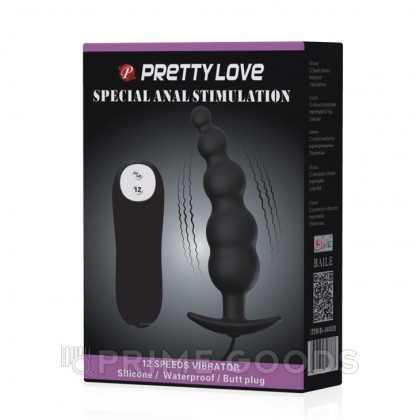 Анальный плаг с вибрацией (12 режимов) от sex shop primegoods фото 4