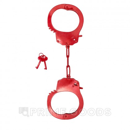 Наручники стальные красного цвета Be Mine, One Size от sex shop primegoods