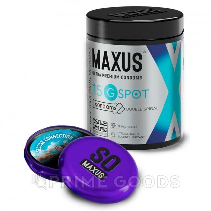 Презервативы гладкие, двойная спираль MAXUS G Spot 15 шт от sex shop primegoods фото 2