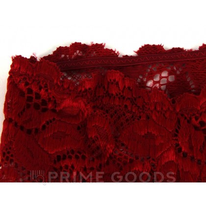 Трусики-шортики кружевные, бордовые, XL-2XL от sex shop primegoods фото 7