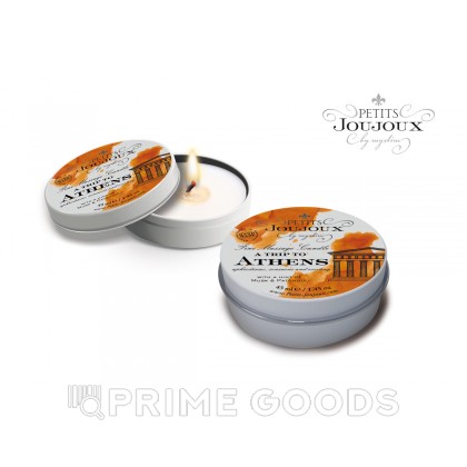 PETITS JOUJOUX Массажная свеча ATHENS мускус и пачули 33 гр. от sex shop primegoods