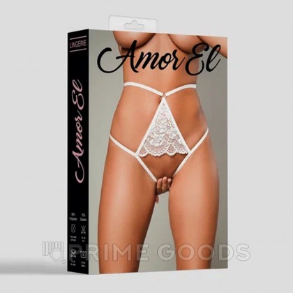 Откровенные трусики с доступом White (M) от sex shop primegoods фото 2
