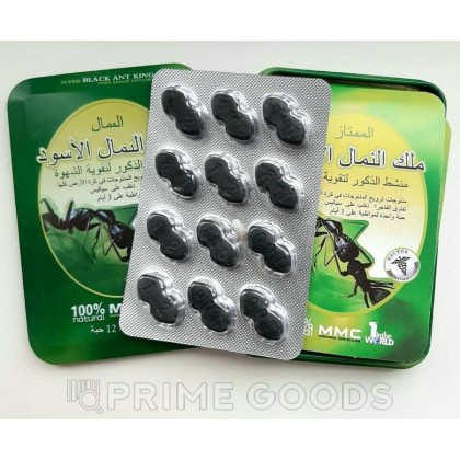 Черный муравей - витамин (12 таб, зел. коробка) от sex shop primegoods фото 4