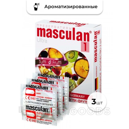 Презервативы MASCULAN 1 ULTRA тутти-фрутти (3 шт.) от sex shop primegoods фото 4
