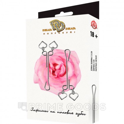 Зажимы на половые губы Hearts от sex shop primegoods фото 2