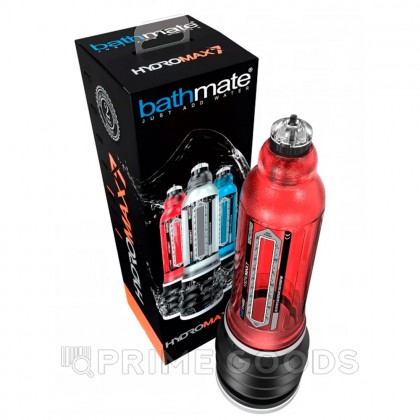 Гидропомпа BATHMATE - Hydromax-7, красный от sex shop primegoods фото 5