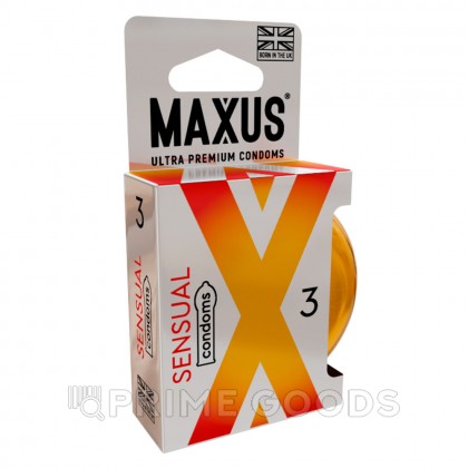 Презервативы MAXUS X-Edition Sensual, анатомическая форма, 3 шт от sex shop primegoods фото 3