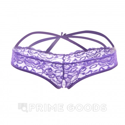 Стринги с доступом Purple Bow, 3XL от sex shop primegoods фото 16