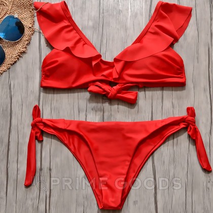 Купальник Wine Red Ruffle (S) от sex shop primegoods фото 3