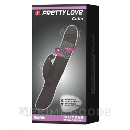 Ротатор-вибратор со стимулятором клитора 