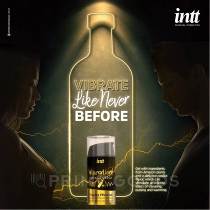Возбуждающий гель с эффектом вибрации Vibration! Vodka energy (15 мл.) от INTT от sex shop primegoods фото 4