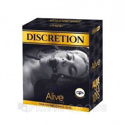 Кляп для рта Alive Discretion, черный  от sex shop primegoods фото 3