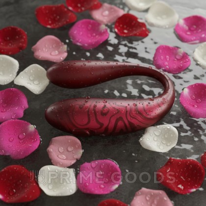 Вибратор для пар TWIN+ с управлением через приложение от Amovibe красный от sex shop primegoods фото 10