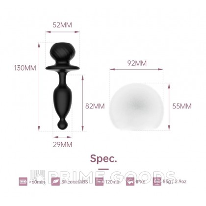 MAGIC BUNNY Вибратор черный от sex shop primegoods фото 6