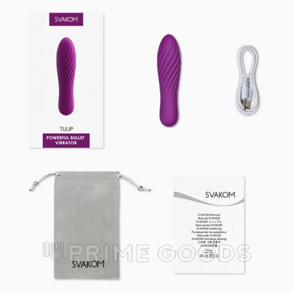 Вибропуля Tulip фиолетовая от SVAKOM от sex shop primegoods фото 4