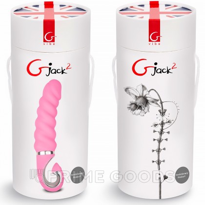 Анатомический вибратор витой Gvibe Gjack-2 22 см, розовый от sex shop primegoods фото 2