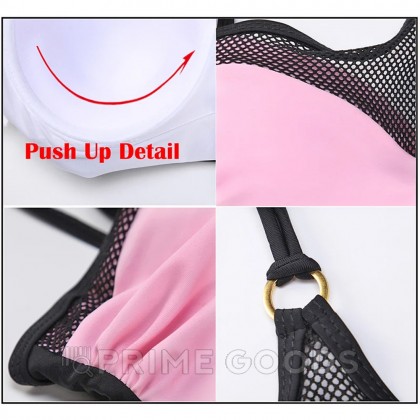 Купальник слитный Mesh Pink (L) от sex shop primegoods фото 4